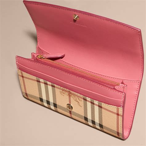 pink burberry wallet|burberry haymarket wallet.